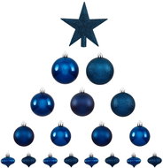 Fééric Lights and Christmas Sada vánočních koulí, tmavě modrá barva - Vánoční ozdoby