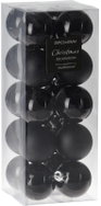 HOME STYLING COLLECTION Christmas ornaments - set, black, diameter 4 cm, 20 pcs - Christmas Ornaments