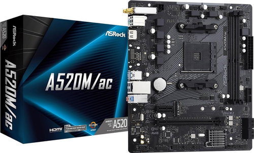 ASROCK A520M/AC - Motherboard - Main image