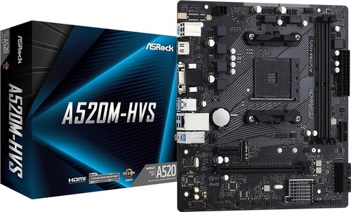 ASROCK A520M-HVS - Motherboard - Main image