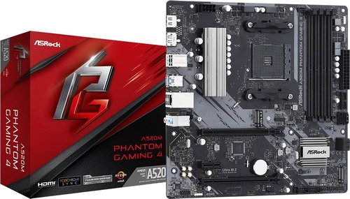 ASROCK A520M PHANTOM GAMING 4 - Motherboard - Main image