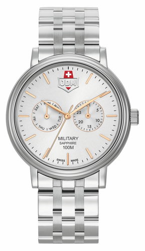 JDM Military Echo, stříbrné, stříbrný ciferník - Men's Watch - Main image