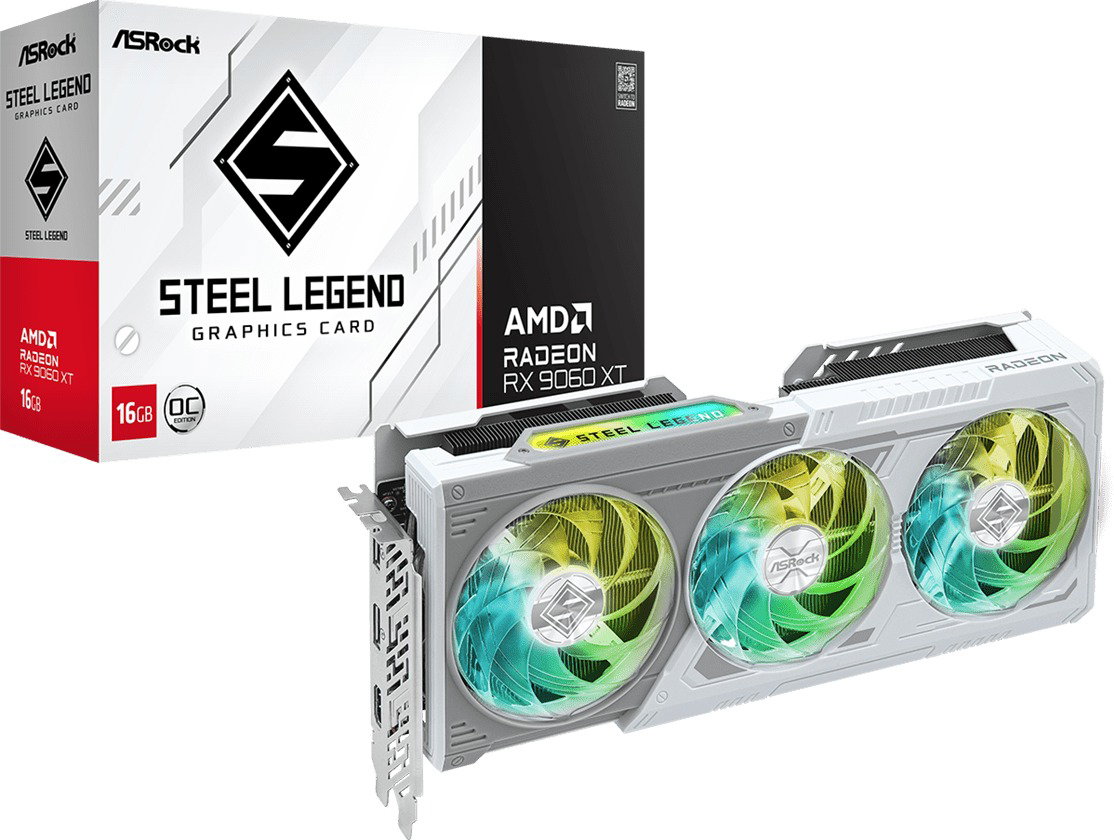 ASRock RX 9060 XT Steel Legend OC 16G
