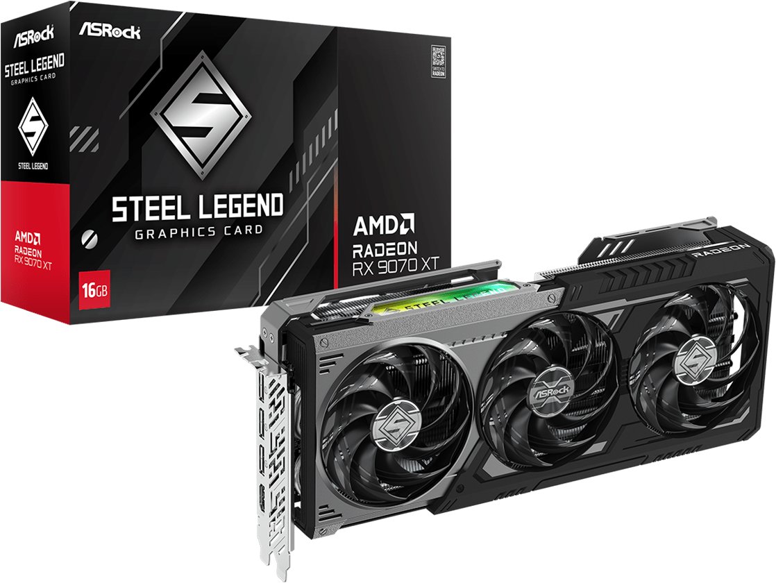 ASRock RX 9070 XT Steel Legend Dark 16G