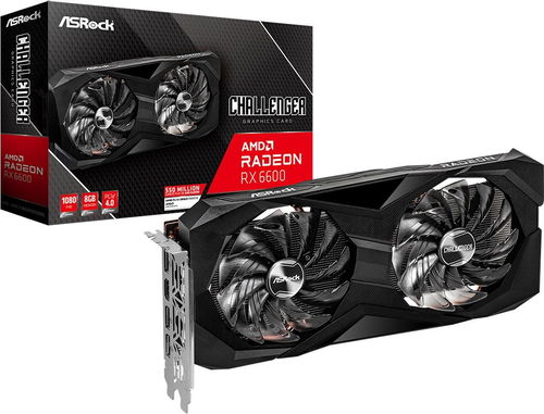 ASROCK Radeon RX 6600 Challenger D 8G - Videókártya - Fő fotó
