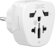 Travel Adapter Alzapower GlobePlug TA300 US/UK to EU - Cestovní adaptér