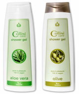 Laura Collini Shower Gel 1+1 (Olive, Aloe Vera 250 ml) - Gift Set