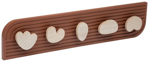 ATMOSPHERA Olm coat rack, wall-mounted, 5 hooks, brown, 69×5×15.8cm Main image ATMOSPHERA Olm coat rack, wall-mounted, 5 hooks, brown, 69×5×15.8cm - Coat Hanger - Main image