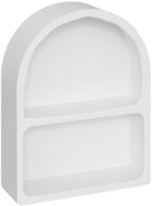 Atmosphera Semi-circular wall shelf SOLEYA, 45 × 35 cm, white - Shelf