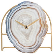 Mauro Ferretti Elegant clock with agate spire, 20 × 19,5 cm - Table Clock
