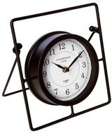 Atmosphera Kovové hodiny CALEDONIAN stolní hodiny černé - Table Clock