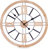 Giftdecor Loft wall clock, MDF + metal 60 cm - Wall Clock