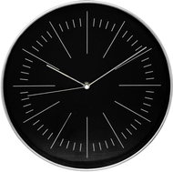 Atmosphera, Modern clock for living room Edith silver 30 cm - Wall Clock
