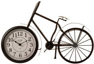 Atmosphera Bicycle-shaped metal table clock, 52 × 32 cm, black - Alarm Clock