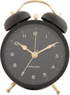 Karlsson Retro alarm clock TWIN BELL, diameter 9,7 cm, black - Alarm Clock