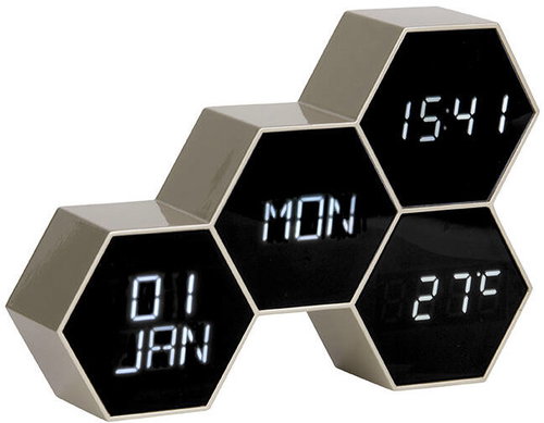 Karlsson, Alarm clock Six in the mix, 12 × 17,5 × 4,5 cm - Alarm Clock - Main image