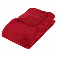 Atmosphera Red microfiber blanket, 150 × 125 cm - Blanket