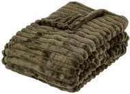 Atmosphera Striped blanket Astbox, 130 × 170 cm, khaki - Blanket