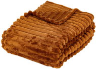 Atmosphera Striped blanket Astbox, 130 × 170 cm, orange - Blanket