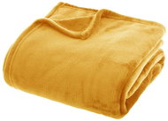 Atmosphera Yellow blanket Uni, 180 × 230 cm, polyester - Blanket