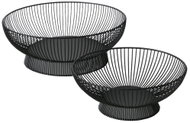 BOLTZE HOME Drátěné, sada 2 ks, ocel, černá, průměr 32 cm - Decorative Bowl