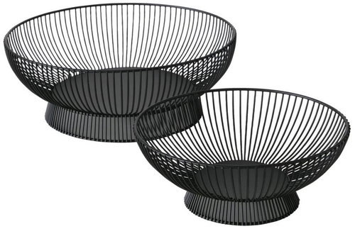 BOLTZE HOME Drátěné, sada 2 ks, ocel, černá, průměr 32 cm - Decorative Bowl - Main image