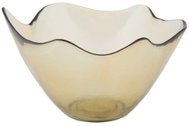 MAURO FERRETTI Vlnitý okraj, sklo, žlutá, průměr 30 cm - Decorative Bowl
