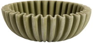 PRESENT TIME Wave, vlnitý okraj, plast, zelená, průměr 20 cm - Decorative Bowl