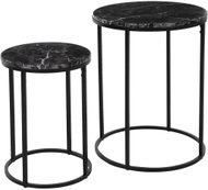 HOME STYLING COLLECTION Sada 2 ks, mramorový dekor - Coffee Table