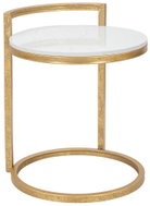 MAURO FERRETTI S deskou v dekoru mramoru, průměr 40 cm - Coffee Table