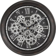 Home Styling Collection Loft style wall clock, black - Wall Clock