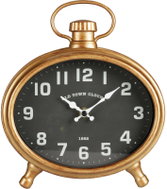 Home Styling Collection Oval Retro Wall Clock, 21 x 23,5 x 4,8 cm - Wall Clock