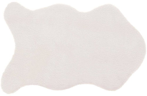 Atmosphera Faux fur rug, 60 × 90 cm, white - Carpet - Main image