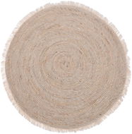 EH Excellent Houseware Koberec kulatý, průměr 80 cm, z kukuřičných listů - Koberec