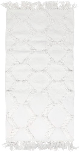 Today Cotton carpet SLOW LIFE, 60 × 120 cm, white - Carpet - Main image