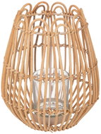 Atmosphera Lantern for balcony, rattan, height 22 cm - Lantern