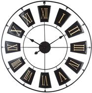 Atmosphera Vintage nástěnné hodiny, unikátní kovový ciferník se zajímavým grafickým designem - Wall Clock