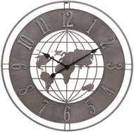Atmosphera Wall Clock EARTH, grey, 68 cm - Wall Clock