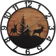Boltze Home Wall Clock LUDWIG with winter motif, 70 cm - Wall Clock