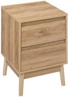5five Simply Smart Abana Noční stolek, 2 zásuvky, 40 × 40 × 56 cm - Noční stolek