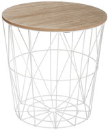 Atmosphera Folding table 39,5 x 41 cm, white - Side Table
