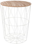 Atmosphera Multifunctional storage table, metal, white - Side Table