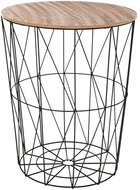 Atmosphera Multifunctional folding table, metal, black - Side Table