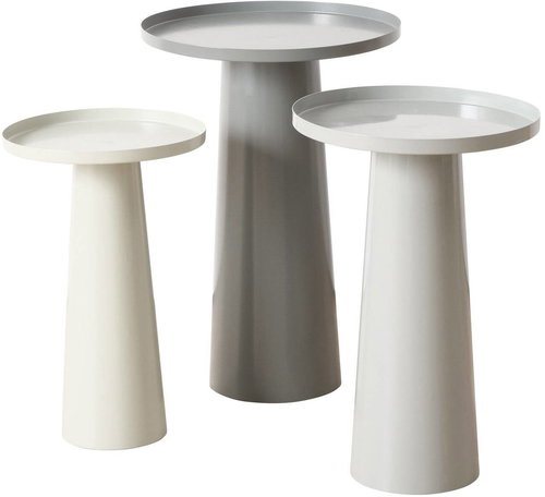 Boltze Home Set of grey coffee tables Jacky, 3 pcs - Side Table - Main image