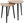 Coffee tables with 3 pine legs, 2 pcs