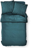 Today Cotton bed linen Hotel Tropic 240 × 220 cm dark blue - Bed Linen