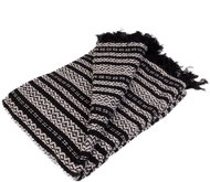 Douceur d'intérieur Tissia Fringed blanket 125 × 150 cm black - Blanket