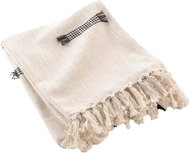 Douceur d'intérieur Juline Fringed bedspread 125 × 150 cm - Bed Cover