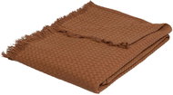 Atmosphera Widdy Bedspread with fringe 130 × 180 cm terracotta - Bed Cover