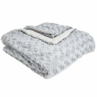 Atmosphera Coat imitation bedspread, fluffy decorative bed and sofa cover - Bed Cover